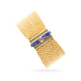 WOVEN 2.5cm BRACELET Golden Silver