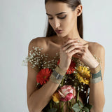 Woven 2.5cm golden silver bracelet - premium handcrafted Italian jewelry TrueMesh