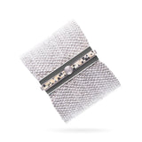 WOVEN 4.5cm BRACELET White Silver